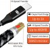 USB C Cable 1m 3.3ft, HANKN Nylon Braided USB Type C Cable 3A Fast Charging USB-C Metal Cord Data Sync Charger Cables for Samsung Galaxy Note Pixel PS5 Controller Switch Powerbank, Black