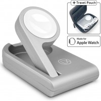 Apple Watch Charger and Stand (MFi Certified) Portable Foldable Design to Enable Nightstand Mode with Included Charger USB Cable Cord for Apple iWatch Series 1/2/3/4/5/6/SE for Home, Work or Travel