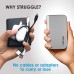 myCharge Portable Charger for iPhone Hub 10050 mAh Internal Battery Built in Cable (Lightning, Micro USB) Power Bank Fast Charging Wall Plug USB Battery Pack External Cell Phone Backup, 55 Hrs